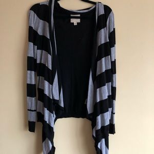 Grey and black cardigan